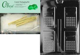 Cybrtrayd J054 Calculator Jobs Chocolate Candy Mold N3