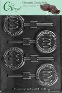 Cybrtrayd L040 Lolly Letters and Numbers Chocolate Candy Mold, No.100