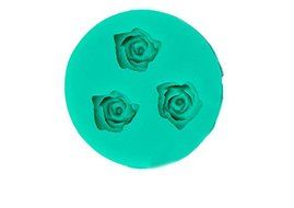 Oi Max 3D Rose Flower Silicone Chocolate Fondant Cake Candle Soap Molds Moulds