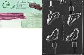 Cybrtrayd D108 High Heel Shoe Lolly Chocolate Candy Mold with Exclusive Cybrtrayd Copyrighted Chocolate Molding... N5