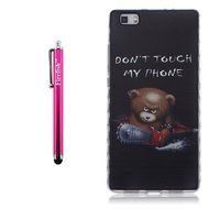 Huawei P8 Lite Case, Firefish Durable Soft TPU Back Case [Soft-Flex] Drop Protection Scratch-Resistant Cover Skin... N149