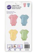 Wilton 4-Cavity Lollipop Mold, Baby Tee