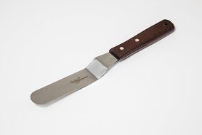 Offset Angled Cake Icing Spatula Knives - Set of 4 - By Bobbi Jeans | Wooden Handle &amp; Stainless Steel Decorating... N4