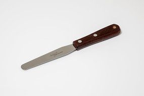 Offset Angled Cake Icing Spatula Knives - Set of 4 - By Bobbi Jeans | Wooden Handle &amp; Stainless Steel Decorating... N5
