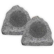 Theater Solutions 2R6G 6.5-Inch Woofers Outdoor Garden Waterproof Granite Rock Patio Speaker Pair (Granite Grey)