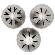 Joinor NEW 3pcs Set Sphere Ball Tips Russian Icing Piping Nozzles Tips Pastry Cake Fondant Cupcake Buttercream... N6