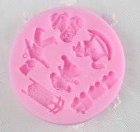 4 Strings Of Pearl Fondant Sugar Paste Bead Mold Clay Chocolate Mould Cake Decorating Tools Yihuily N163