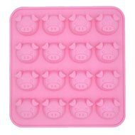 CECII Chocolate Molds, Candy Molds, Silicone Molds, Soap Molds, Silicone Baking Molds-6pcs Cute Pig
