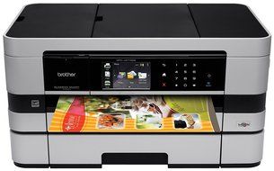 Brother Printer MFCJ4710DW Wireless Color Inkjet All-in-One Printer with Scanner, Copier and Fax, Amazon Dash... N2