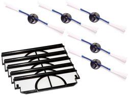 Replacement iRobot Dirt Dog Side Brush and Filters Replacement - Kit Includes 5 Side Brushes and 5 Filters