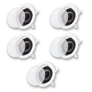 Acoustic Audio CS-IC53 In Ceiling Speakers 3 Way Home Theater 1250 Watt 5 Speaker Set CS-IC53-5S