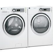 GE GFDS140GDWW 7.0 Cu. Ft. White Stackable With Steam Cycle Gas Front Load Dryer N5