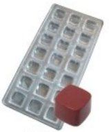 Polycarbonate Square Chocolate Mold, 21 Cavities