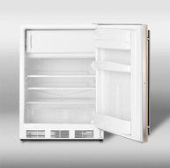 Summit CT66JBIIFADA: ADA compliant built-in refrigerator-freezer with white cabinet and customizable door that... N3