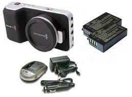 Kit Blackmagic Cinema Pocket Camera whit 2 batteries BPH-0318N and 1 battery charger CPH-0185