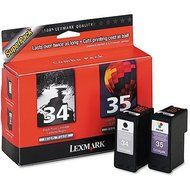 Lexmark Twin-Pack #34, #35 Black and Colour High