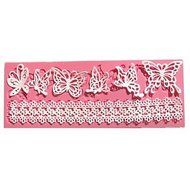 Y&amp;XL&amp;H Butterfly Flower Pattern Combination Lace Fondant Cake Molds Mould For Baking