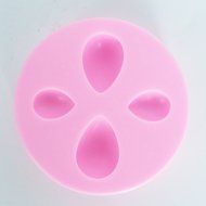 4 Cavities Resin Jewelry Mold Tear Drop Shape for pendant cabochon jewel making 7x7x1.4cm, Sugarcraft fondant... N2