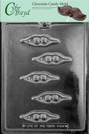 Cybrtrayd Fruits and Vegetables Chocolate Candy Mold, Two Peas in a Pod