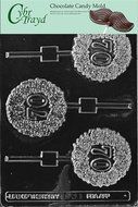 Cybrtrayd L031 70th Lolly Chocolate Candy Mold with Exclusive Cybrtrayd Copyrighted Chocolate Molding Instructions