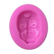 Silicone Mold Fondant Halloween Skull Head Cake Decorating Tools Silicone Sugarcraft Soap Cake Mold N2