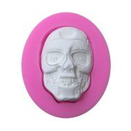 Silicone Mold Fondant Halloween Skull Head Cake Decorating Tools Silicone Sugarcraft Soap Cake Mold N4