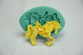 Anyana Carousel Horse Fondant Silicone Mold Soap Chocolate Mould Baking Cake Mold Party Cake Decorating Pastry... N3