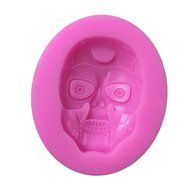 Silicone Mold Fondant Halloween Skull Head Cake Decorating Tools Silicone Sugarcraft Soap Cake Mold N5