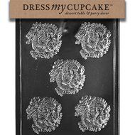 Dress My Cupcake Chocolate Candy Mold, Dragon Pieces