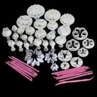 New 47pcs Cake Decoration Mold Tools Set Sugarcraft Icing Cutters Plungers