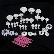New 47pcs Cake Decoration Mold Tools Set Sugarcraft Icing Cutters Plungers N2