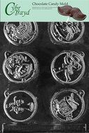 Cybrtrayd C049 12 Days of Christmas, 7 to 12 Set Life of the Party Chocolate Candy Mold with Exclusive Cybrtrayd...