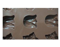 Wocuz Roses Flowers Shaped Chocolate Candy Molds Fondant Making Pan Supplies Food-grade Silicone Mold (15 Tulip) N2