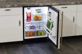 AGA Marvel ML24RAS2LS Refrigerator with MaxStore Crisper, Left Hinge Stainless Steel Door, 24-Inch