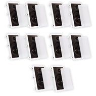Theater Solutions CS8W In Wall 8" Speakers Surround Sound Home Theater 5 Pair Pack 5CS8W