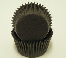 100 Black Cupcake Liners Baking Cups STANDARD SIZE