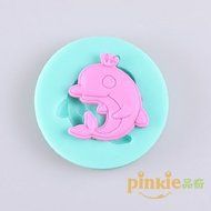 Y&amp;XL&amp;H Dolphin Fondant Cake Chocolate Silicone Molds,Decoration Tools Bakeware N3