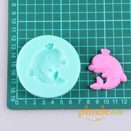 Y&amp;XL&amp;H Dolphin Fondant Cake Chocolate Silicone Molds,Decoration Tools Bakeware N4