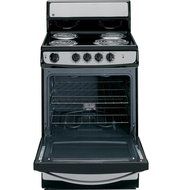 QuickClean 24" Electric Range with 4 Coil Elements 3 cu. ft. Manual Clean Traditional Oven and Chrome Drip