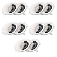Acoustic Audio CS-IC62-5PR 250 Watt 6.5" 2-Way Home Theater In-Wall/Ceiling Speakers (5-Pair)