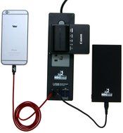 Power Strip NRGized C300 with 2-AC Outlets and 4 USB Charging Ports 5-Ft Cord (Black/Blue) N12