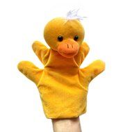 Plush Toy，BeautyVan 1pcs Animal Finger Puppet Plush Gift Toy (Beige) N5