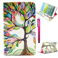 Tab 4 7.0 Case, Firefish Damage Resistance Case Premium PU Leather Wallet Card Slots Kickstand Feature Case for... N304