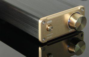 SMSL SA-50 2x50W D-AMP TDA7492 Hi-Fi Stereo Amplifier + Power Adapter - Gold N4