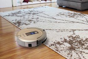 Amtidy A325 Robotinc Intelligent Robotic Vacuum Cleaner Sweep, Vacuum, Dry Mopping and Sanitize (Light Golden) N12