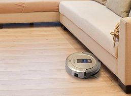 Amtidy A325 Robotinc Intelligent Robotic Vacuum Cleaner Sweep, Vacuum, Dry Mopping and Sanitize (Light Golden) N13