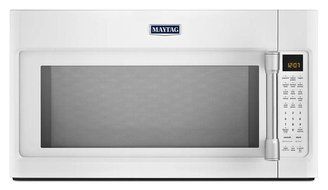 1.9 Cu. Ft. 1600 Watts Over-the-Range Microwave with EvenAir Convection Finish: White
