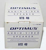 Brand New in Box - OPTIMUS XTS 40 Compact Wood Speaker for Radios / Receivers 8 OHMS