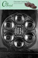 Cybrtrayd R300 Seder Plate Chocolate Candy Mold with Exclusive Cybrtrayd Copyrighted Chocolate Molding Instructions...