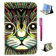 Tab 4 7.0 Case, Firefish Damage Resistance Case Premium PU Leather Wallet Card Slots Kickstand Feature Case for... N329